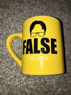 Universal The Office TV Show Yellow Ceramic Mug with Black Graphic